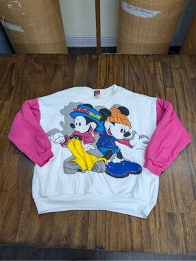 90s Mickey Unlimited Jerry Leigh Padded Blanket Sweatshirt M